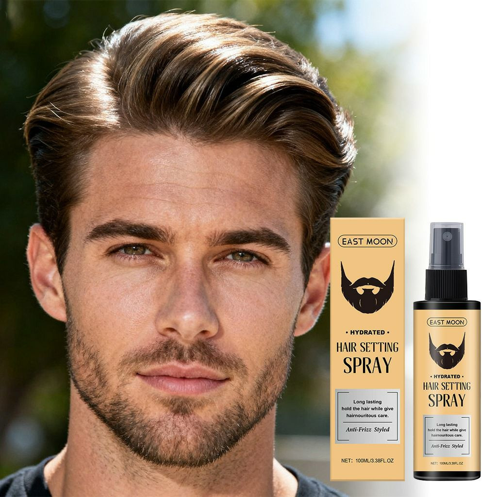 EAST MOON Hair Styling Spray Spray léger pour une coiffure naturelle quotidienne rafraîchissante et moelleuse pour hommes