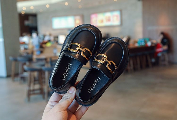 Mocassins en Cuir à Bout Rond pour Fille, Chaussures d'École Simples à Enfiler, Plates, Classiques et Formelles, Nouvelle Collection Printemps et Automne